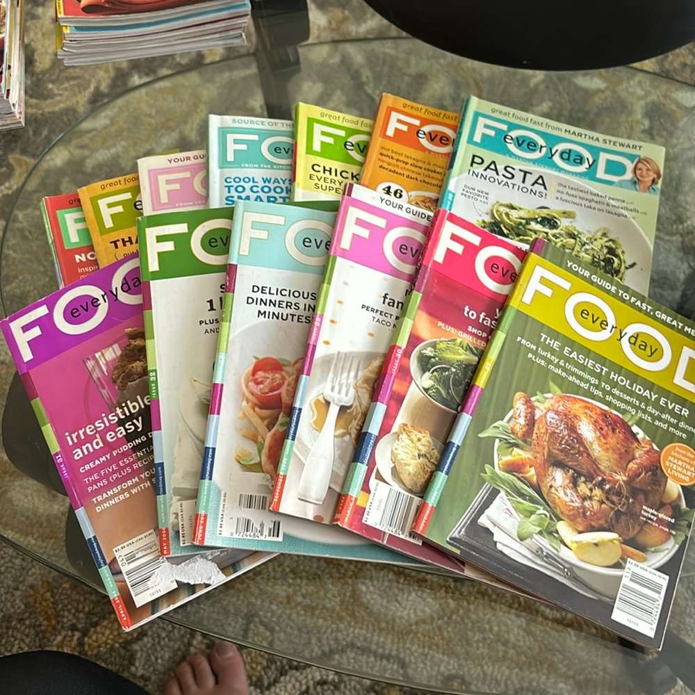 Martha Stewart Everyday Food Magazines 13 total